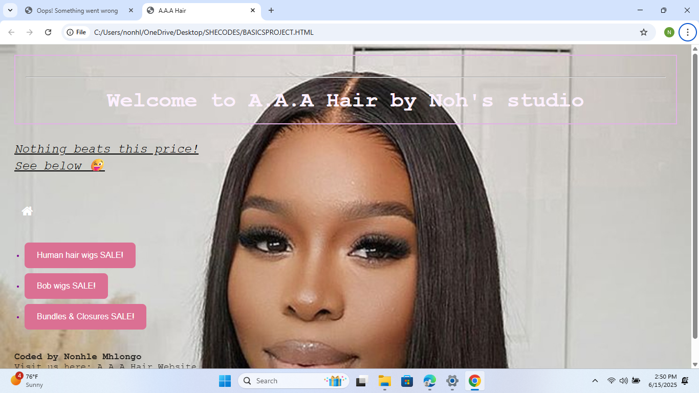 Landing Page Screenshot